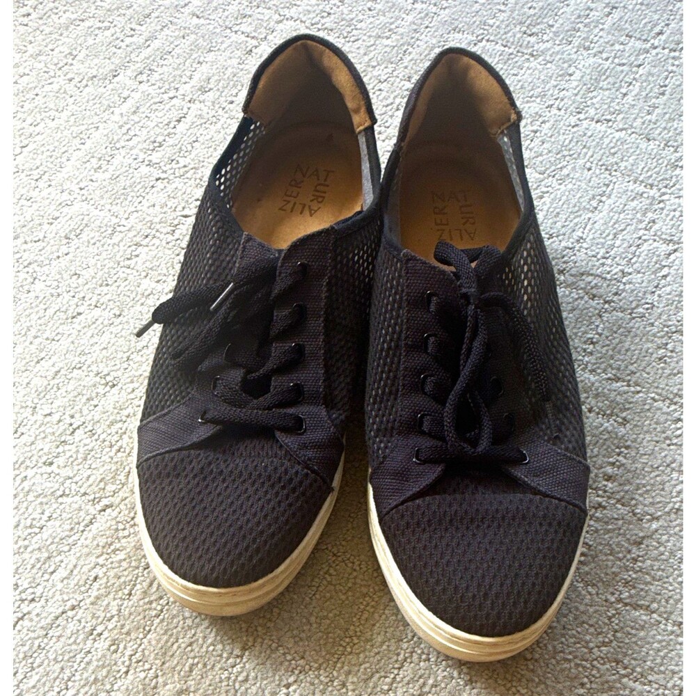 Naturalizer Cairo women Black Mesh Lace-Up Sneakers US 10 EU 40 UK 8